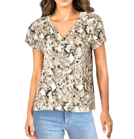 Sanctuary Short Sleeve Button|Size: Large
