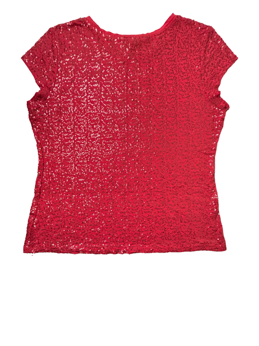 Inc Sequin Shirt|Pink|Size:Large