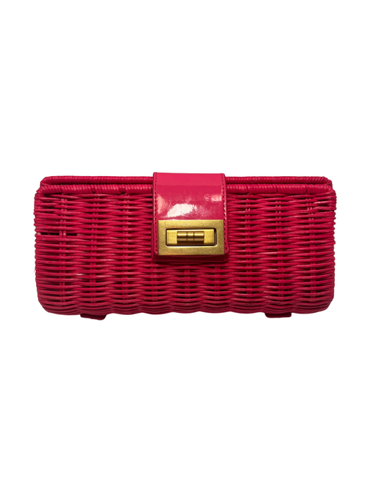 J. Crew Rattan Clutch