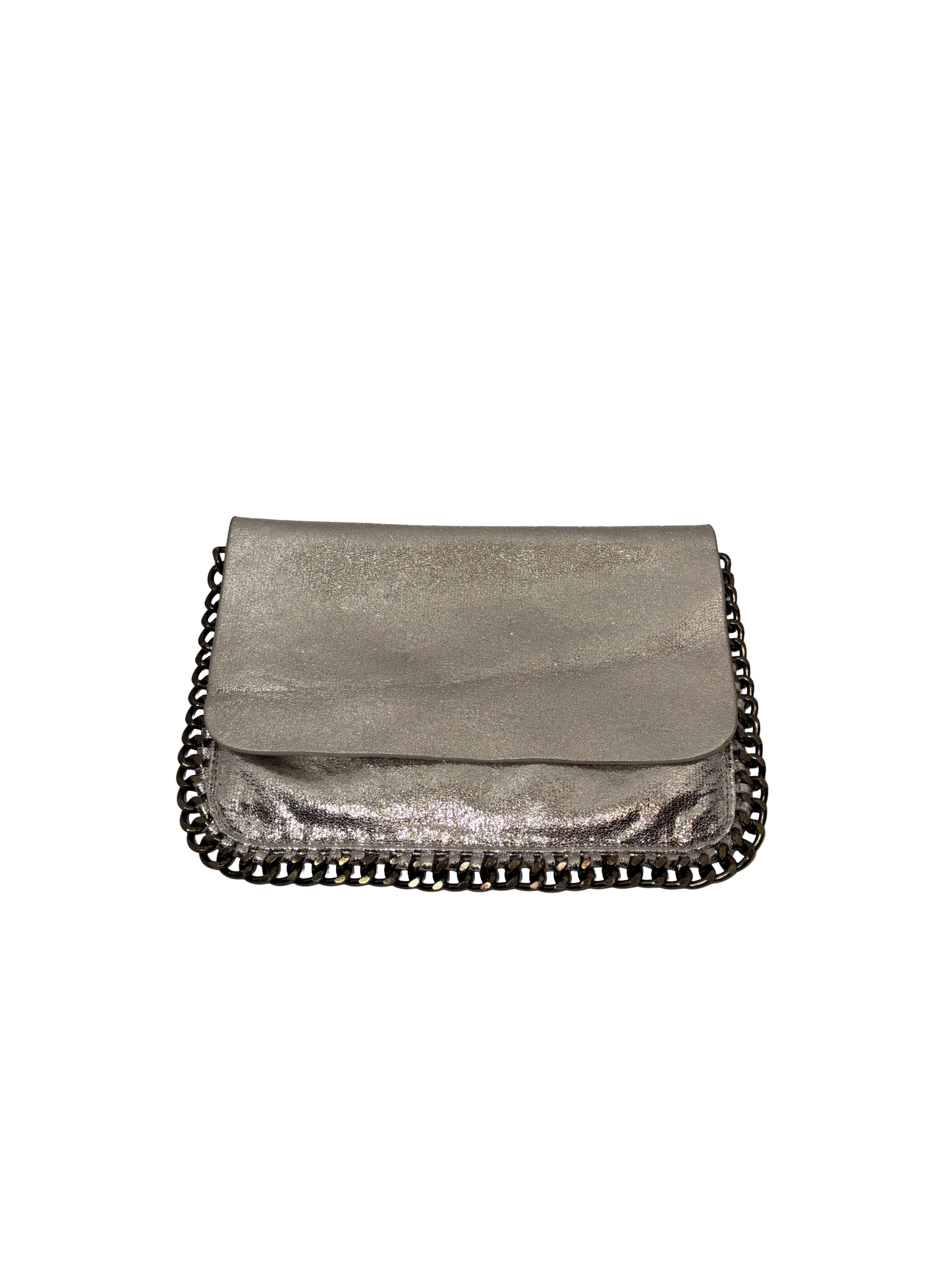 Silver Purse, Versatile, Clutch/Crossbody