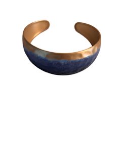 Accessories: Chico's Brass Blue Bracelet