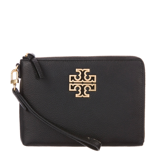 Tory Burch Britten Pebble Leather Large Wallet