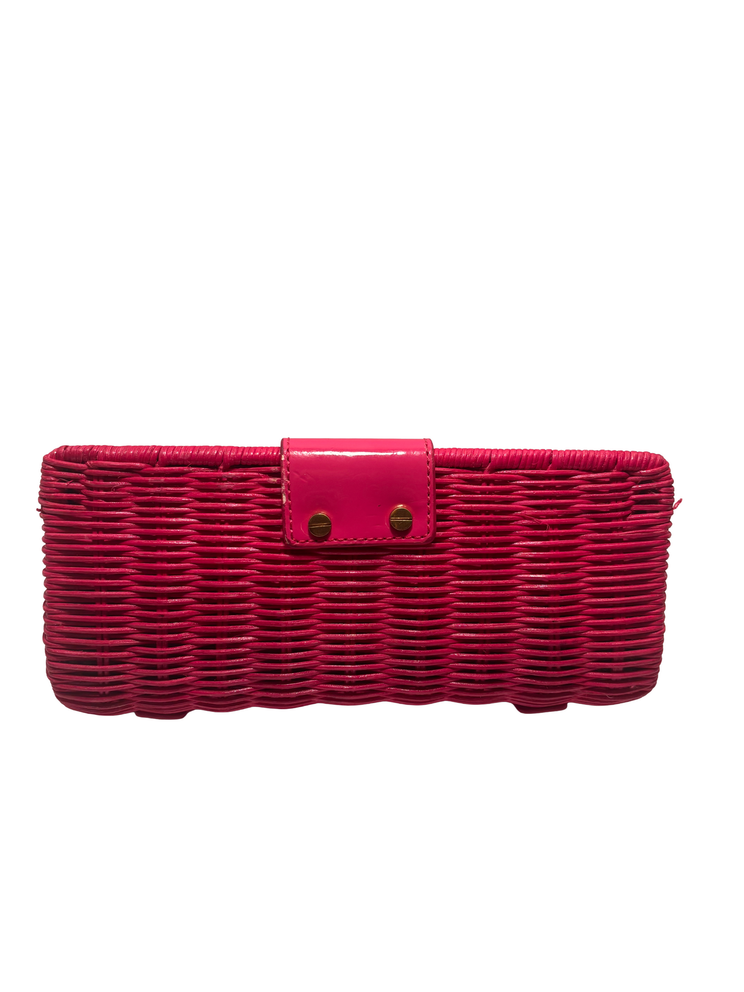 J. Crew Rattan Clutch