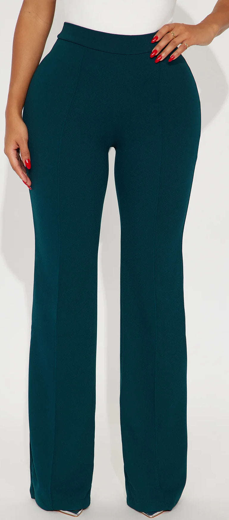 Victoria High Waisted Dress Pants,  Hunter Green|Size: XXL|New w/o tags