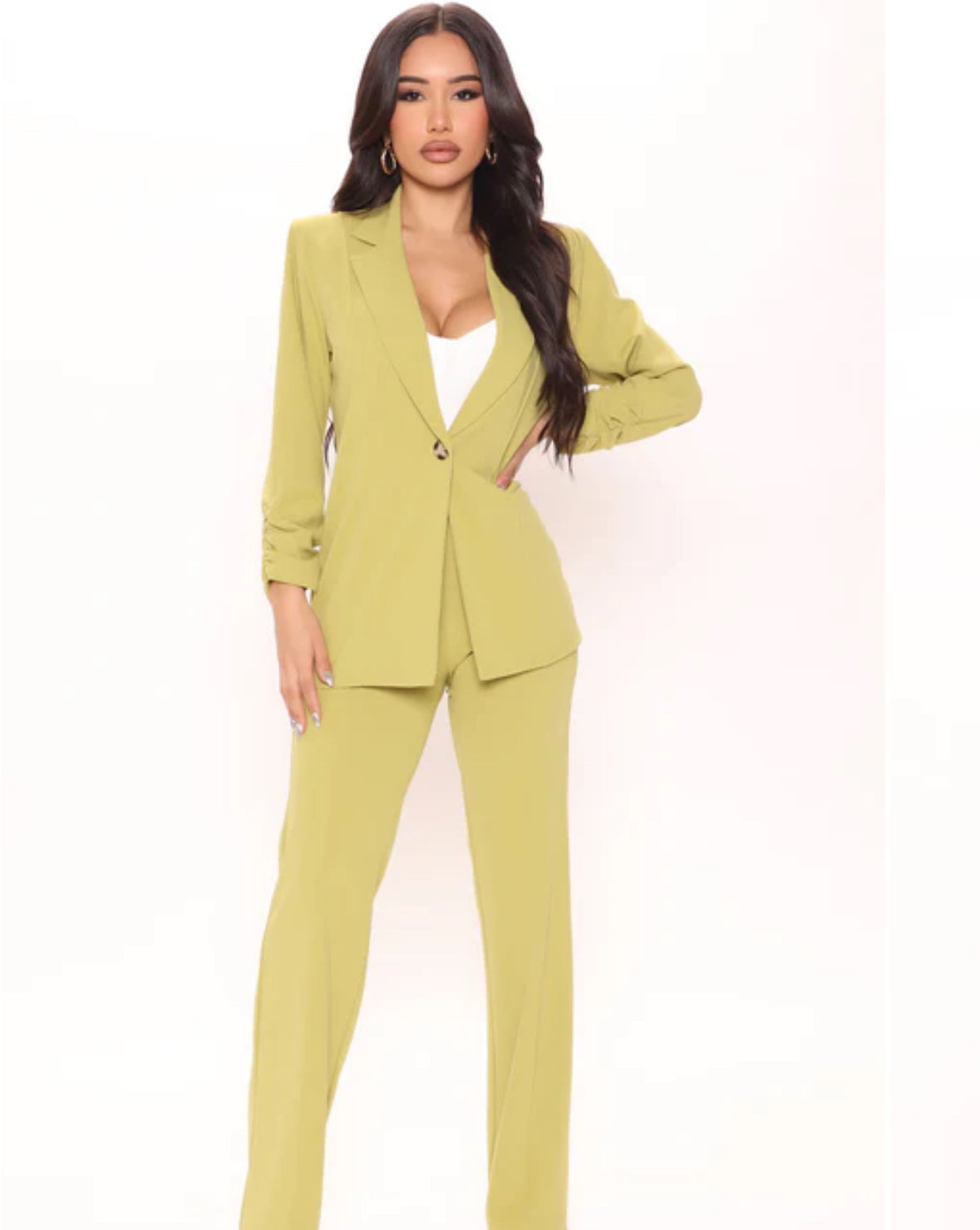 Victoria Blazer|Chartreuse, Size:XXL