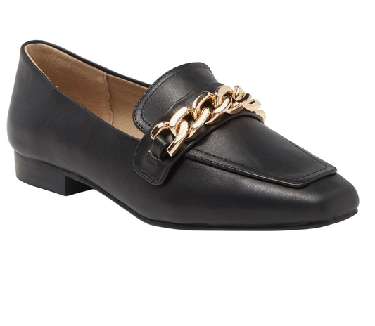 Steve Madden Rylnn Chain Loafer|Black|Size:9.5