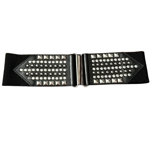 Stud Waist Belt, Black,