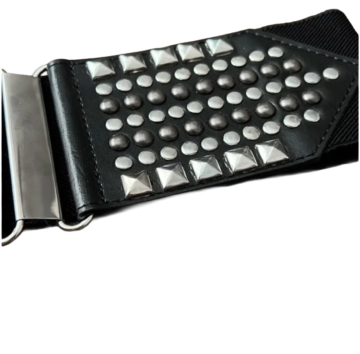 Stud Waist Belt, Black,