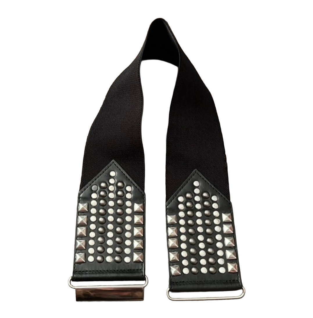 Stud Waist Belt, Black,