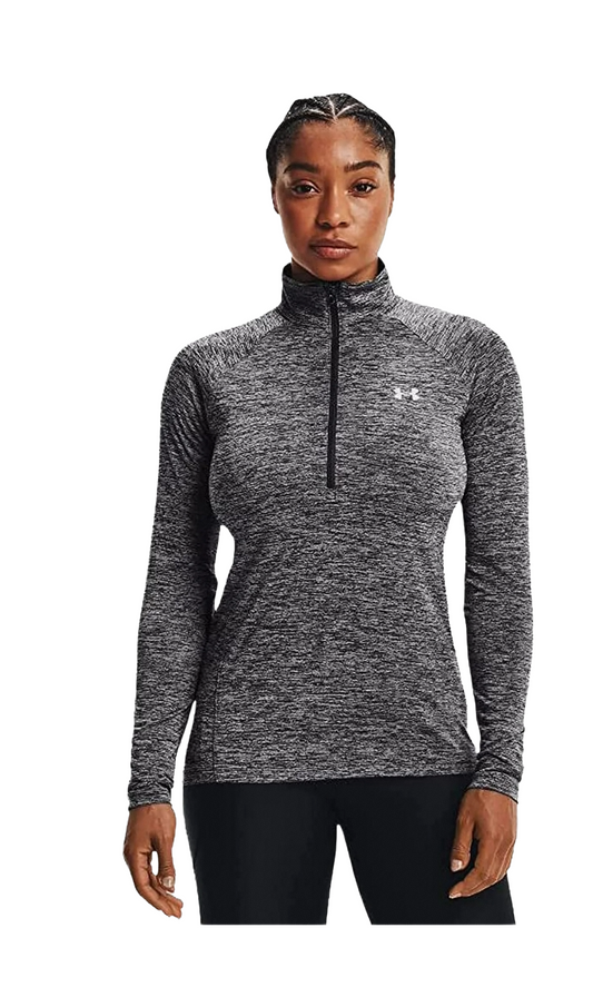 Under Armour Women’s Tech Twist Half Zip Running Top|Grey|Size: Large|New w/Tags
