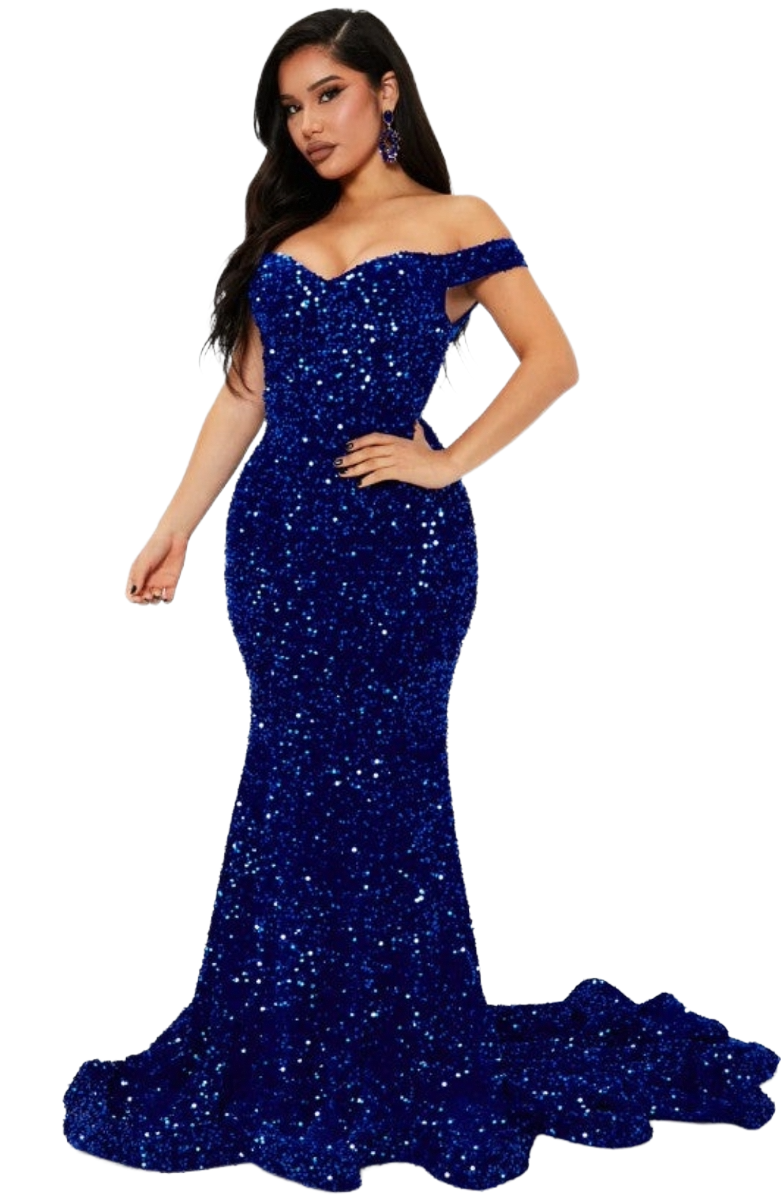 Alora Sequin Dress|Royal|Size:XXL| New w/tags