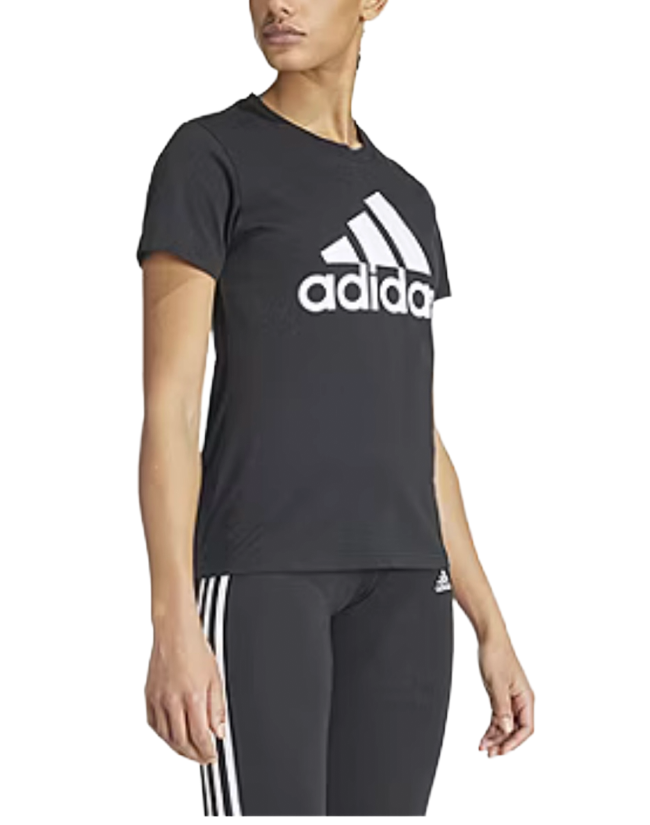 Adidas Black Printed T-Shirt, Size: Large