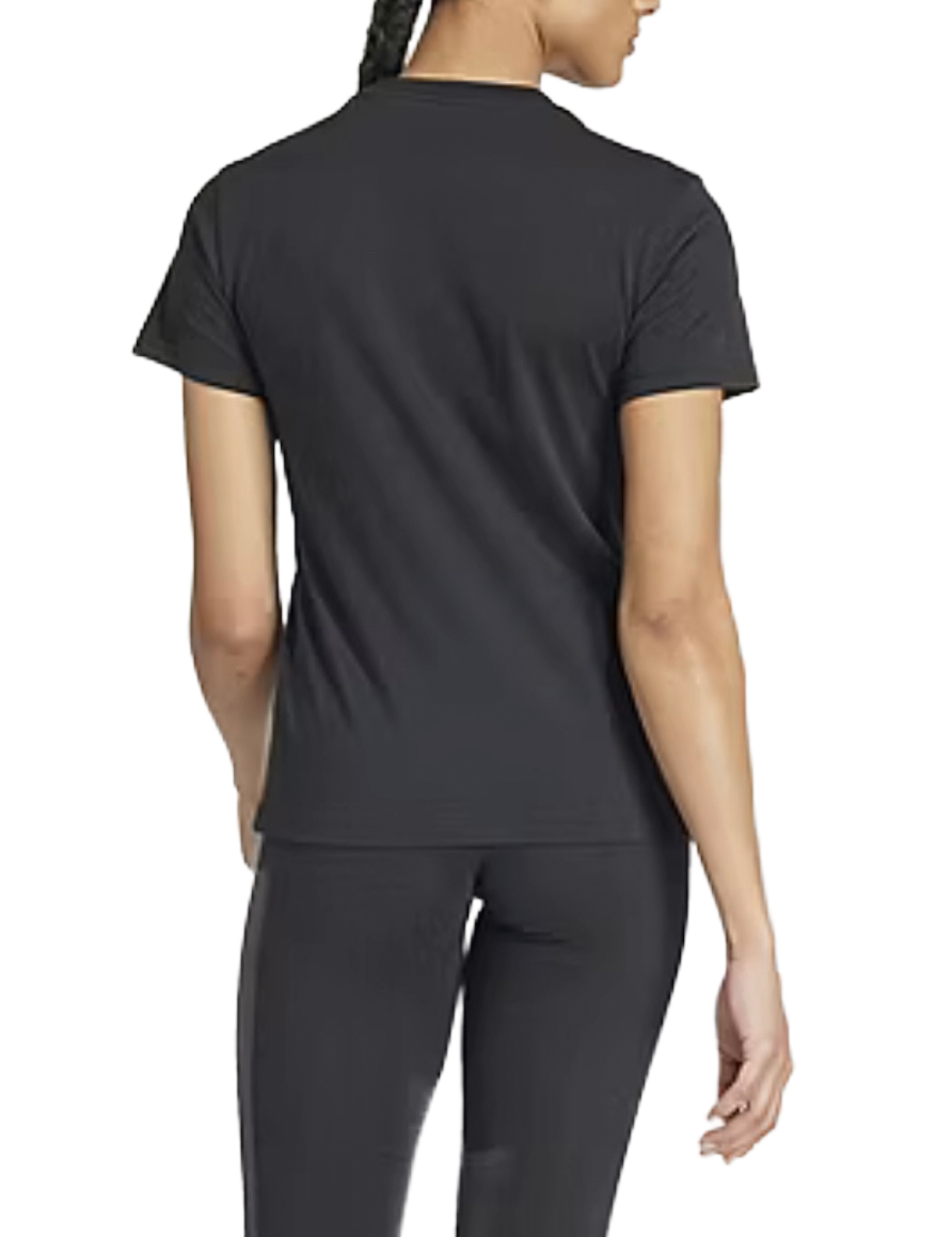 Adidas Black Printed T-Shirt, Size: Large