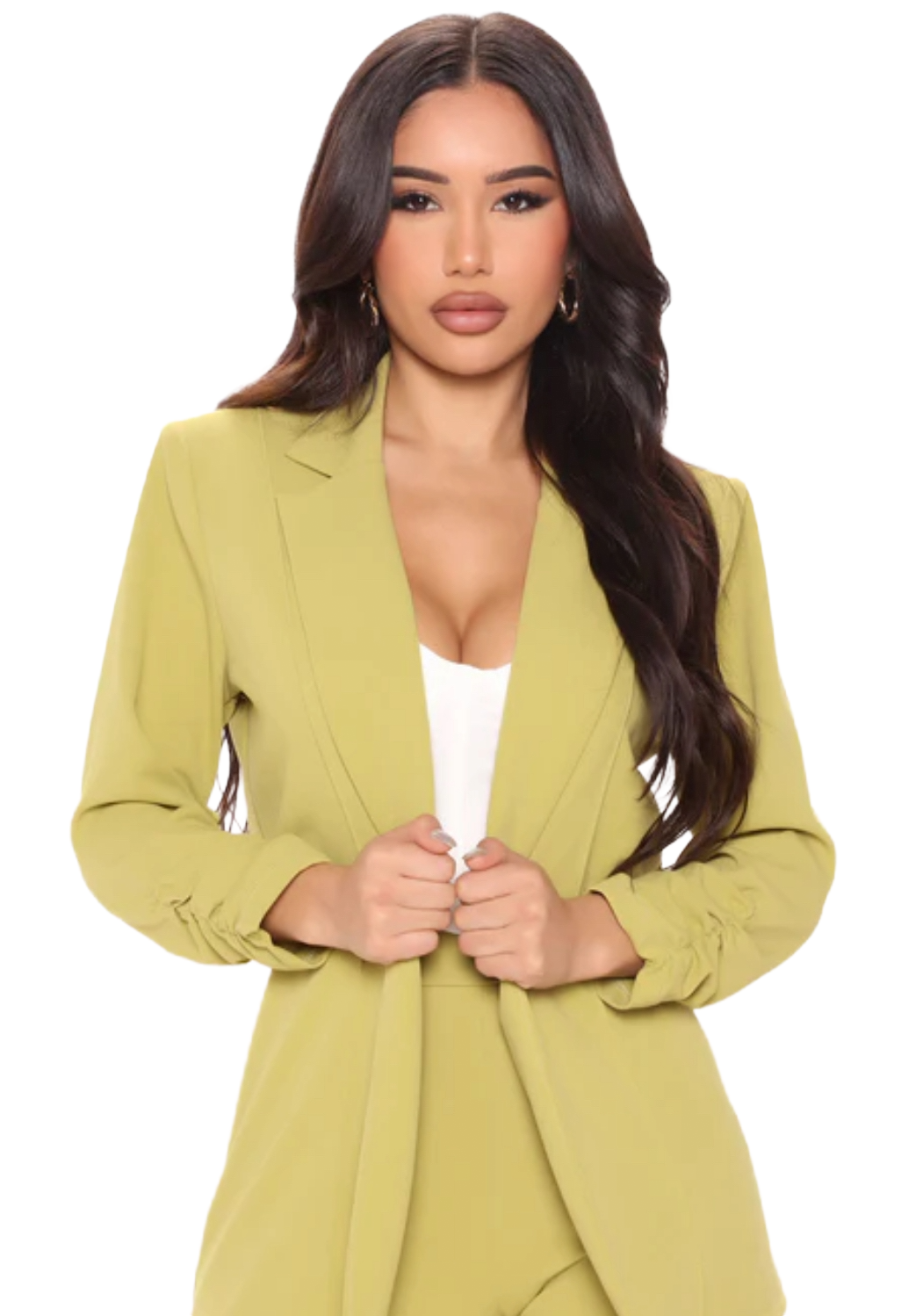 Victoria Blazer|Chartreuse, Size:XXL