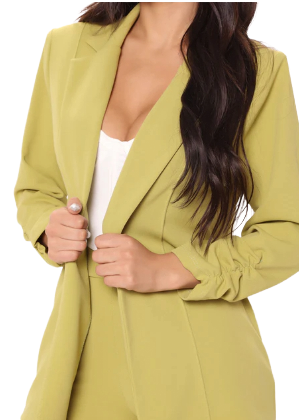 Victoria Blazer|Chartreuse, Size:XXL