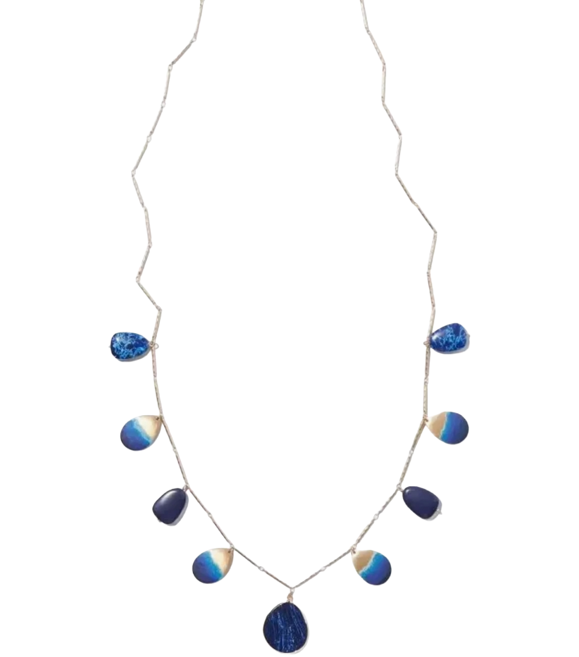 Chico’s Blue Gold Tone Necklace