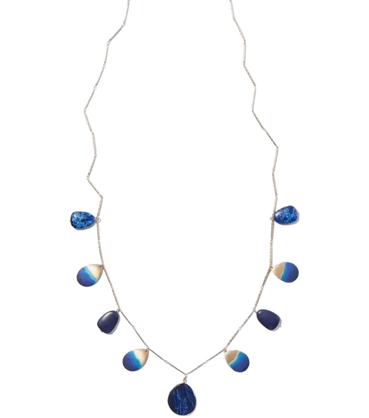 Chico’s Blue Gold Tone Necklace