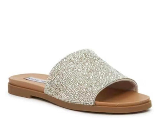 Sandals: Steve Madden Rhinestone Slides|Size: 9.5